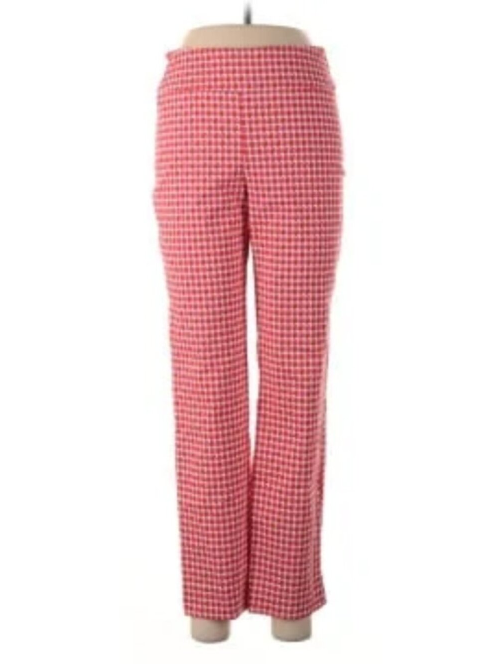 Women’s Straight Leg Pants in Pink Houndstooth